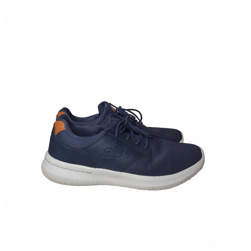 Skechers Men's Delson 2.0 Weslo Sneakers Navy Blue Size 9.5‎